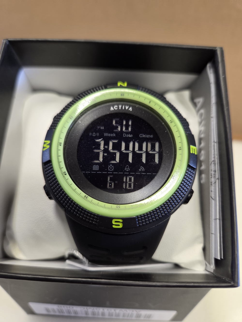 Activa X Invicra Men's Black Digital Watch ACW 1915MC-008 Watch